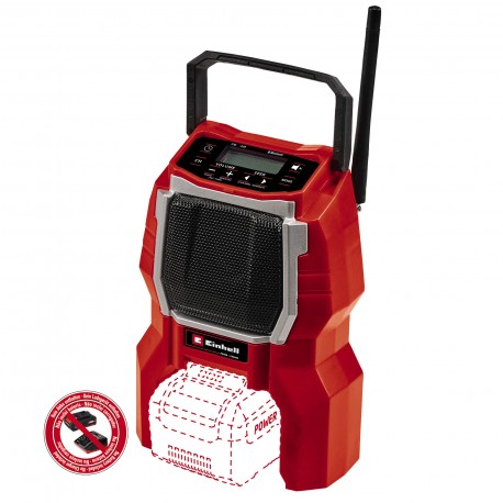 Radio akumulatorowe Einhell AKU TC-RA 18 Li BT – Solo